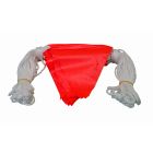 BUNTING FLUORO RED 30m (45 flags)