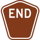 TOURIST DRIVE MARKER SHIELD "END"