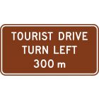 TOURIST DRIVE ADVANCED SIGN
