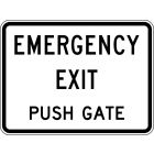 EMERGENCY EXIT PUSH GATE