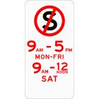 NO STOPPING (WITH TWO RESTRICTION TIMES)