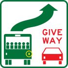 GIVE WAY TO BUSES