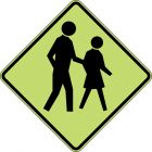 PEDESTRIANS FLUORO YEL/GRN