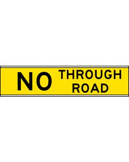 NO THROUGH ROAD