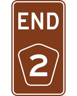 TOURIST DRIVE MARKERS SHIELD NUMERAL, SYMBOL/LOGO AND ARROW
