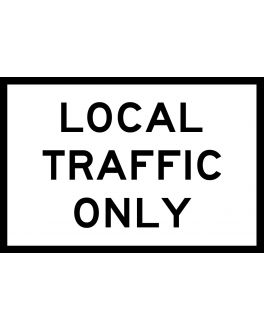 LOCAL TRAFFIC ONLY