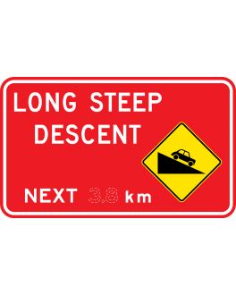 LONG STEEP DESCENT