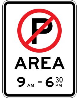 NO PARKING AREA (MINOR ENTRY)