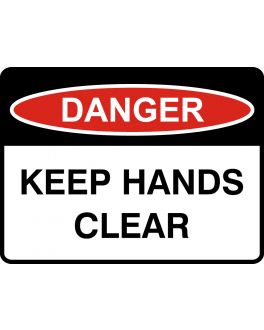 KEEP HANDS CLEAR
