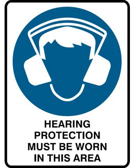 HEARING PROTECTION MUST BE WORN IN THIS AREA