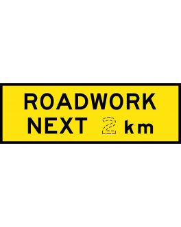 ROADWORK NEXT X km
