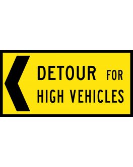 DETOUR FOR HIGH VEHICLES (L and R)