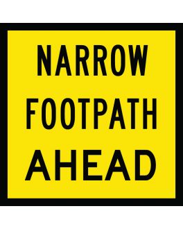 NARROW FOOTPATH AHEAD